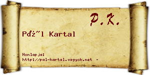 Pál Kartal névjegykártya